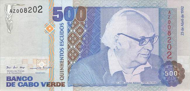 Kap Verden p64a 500 Escudos 1992